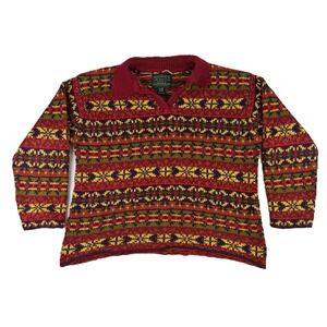 Vtg. Abercrombie‎ & Fitch The Harvest Sweater Field Valley Meadow Women's Large